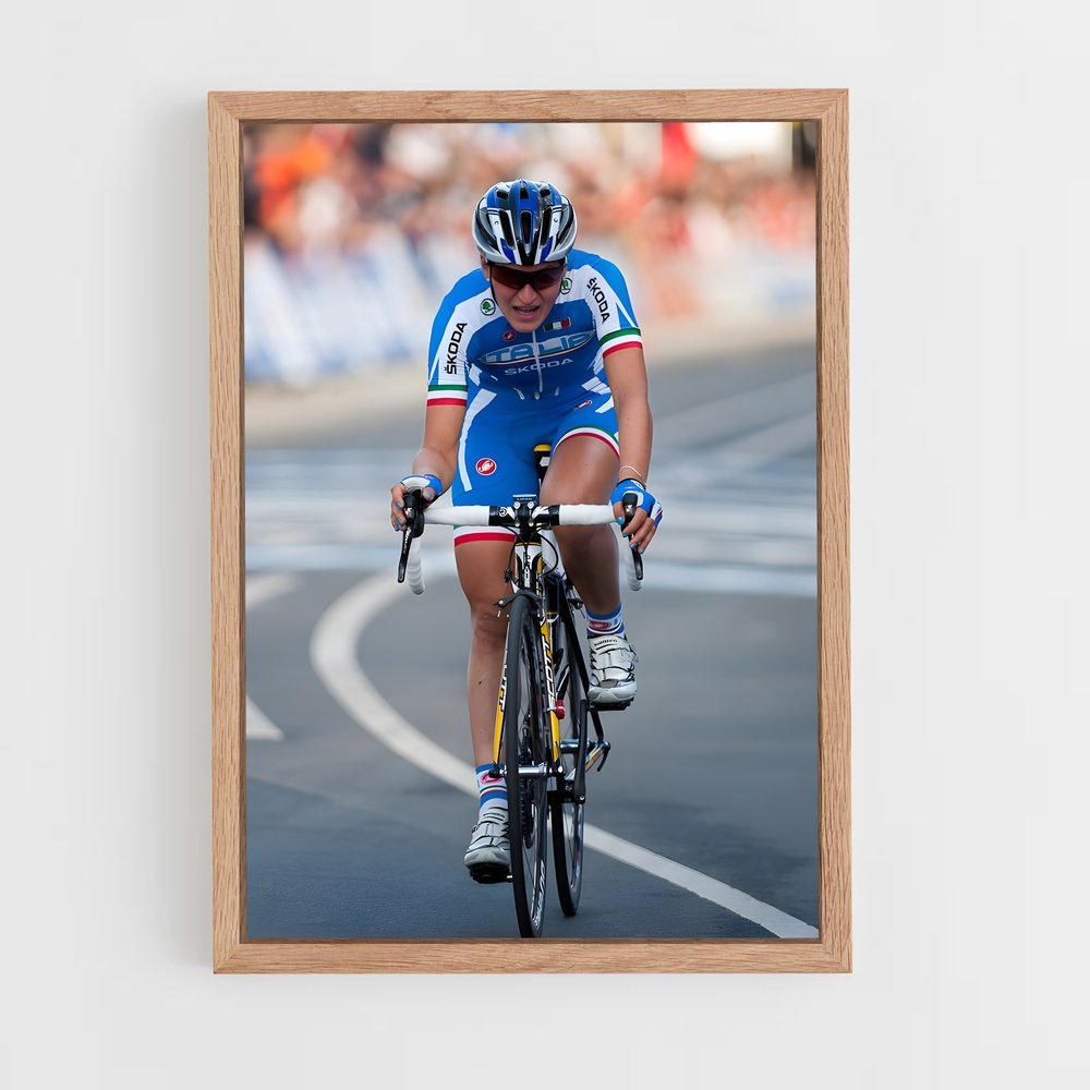 Poster Elisa de longo – affiche Cyclisme (vue 4)